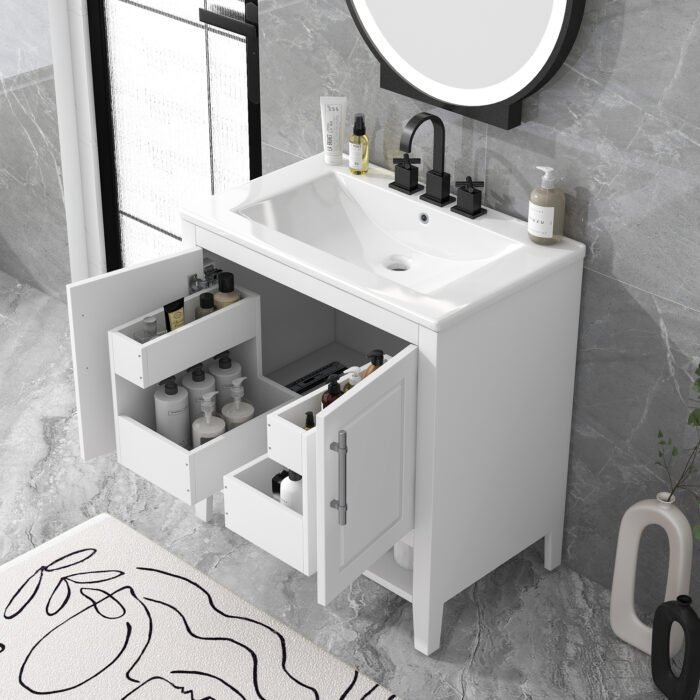 Bathroom Vanity Sink cabinet with  Doors and Drawers - Image 4