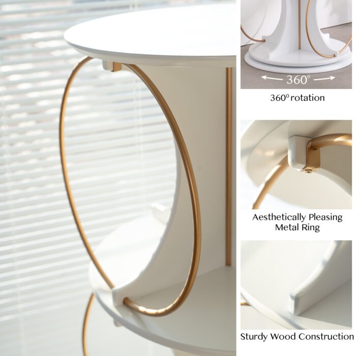 Display rack with 4-layer floor standing organizer and 360 ° rotation option - Image 7