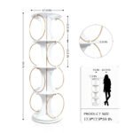 Display rack with 4-layer floor standing organizer and 360 ° rotation option - Image 8