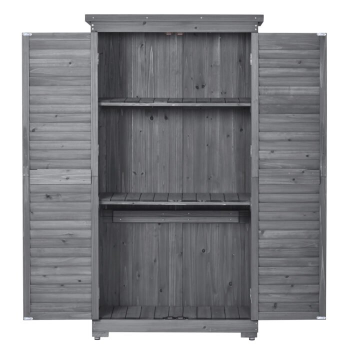 Wooden Garden Shed Patio Storage with Fir Wood - Image 20