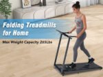 Folding Treadmill Walking Pad With Incline and Bluetooth Speaker (2.5HP) - Image 2