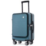 Carry-on Lightweight Luggage 20 Inch Front Open Luggage Suitcase with Front Pocket and USB Port - Image 9