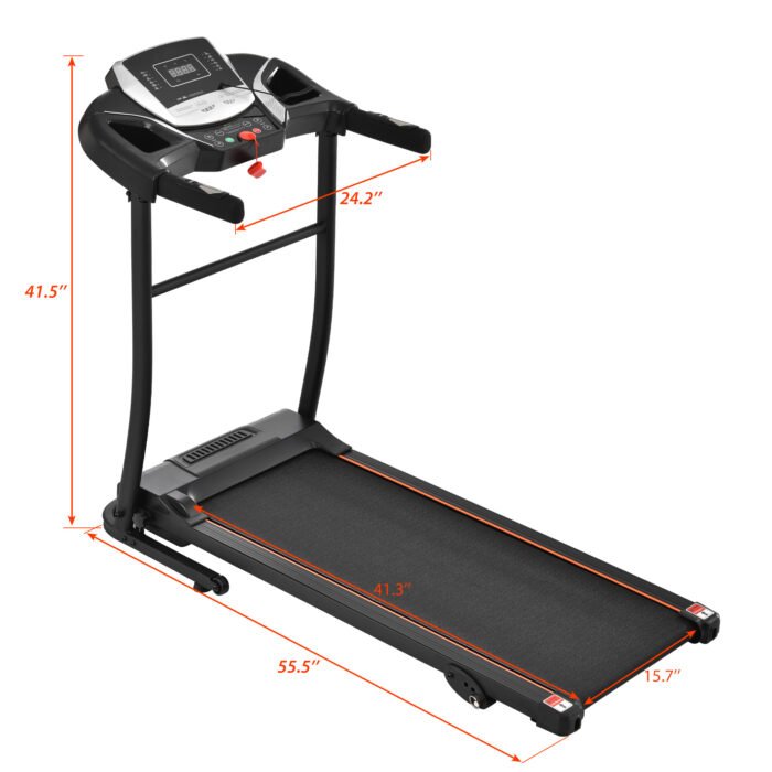 Folding treadmill with pulse sensor and silent brushless motor (2.5-HP) - Image 19