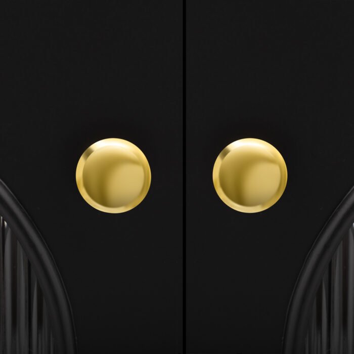 U-Can Modern TV Stand with 4 Cabinets and Metal Legs and Handles (up to 80 Inches) - Image 15