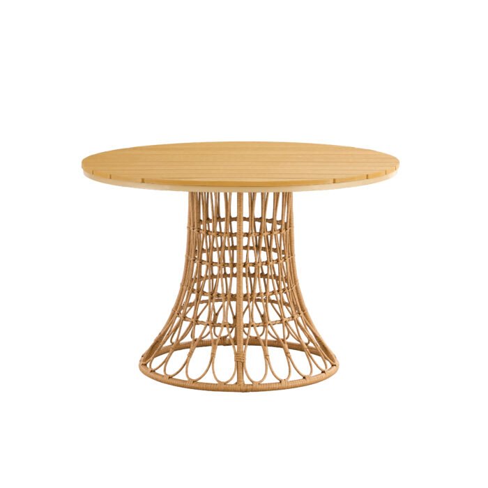Outdoor dining simple bamboo chair table - Image 2