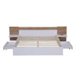 Platform Bed with Headboard, Drawers, Shelves, USB Ports and Sockets, Queen Size - Image 10