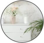 Black Metal Round Mirror (30 Inch) - Image 6