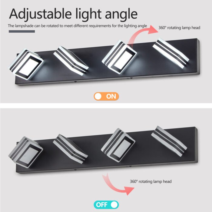 LED Modern Bathroom Vanity Lights (4-Lights) - Image 4