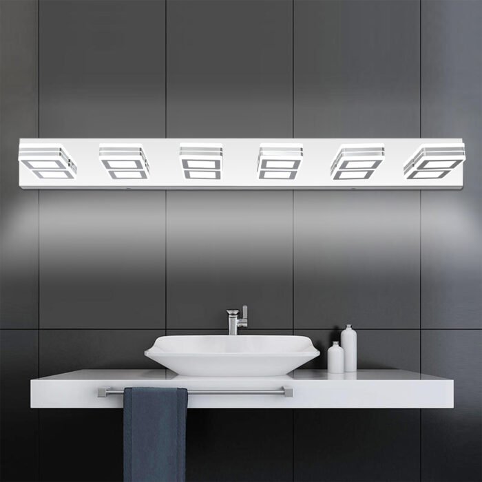 LED Modern Chrome Bathroom Vanity Light (6-Lights) - Image 3