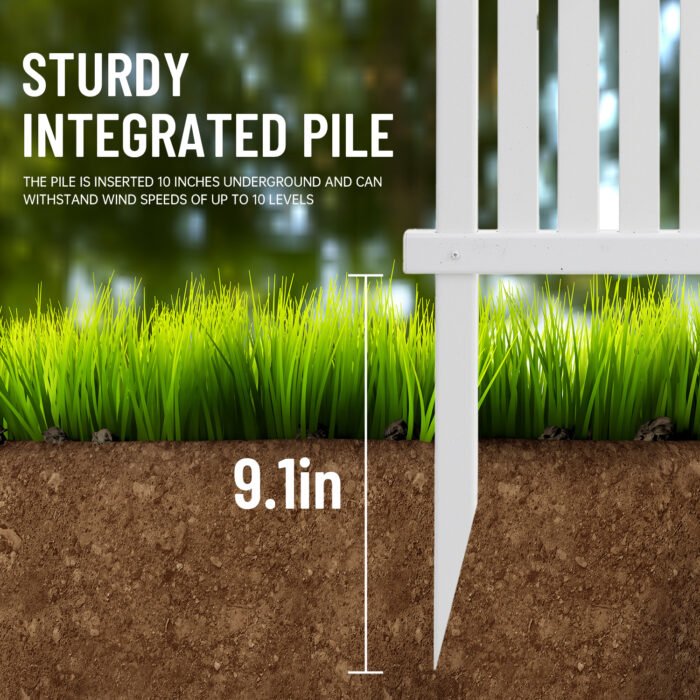Privacy Screen Panels Kit, Air Conditioner, white color - Image 3