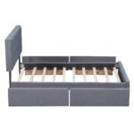 Platform Bed with Classic Headboard and 4 Drawers, Queen Size - Image 9