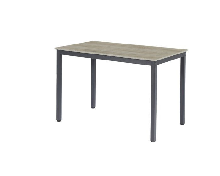 Dining Kitchen Table with 4 Upholstered Chairs Grey (Set for 5) - Image 6