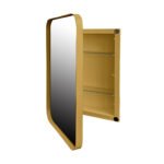 Embedded metal frame medicine cabinet with mirror storage - Image 7