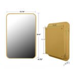 Embedded metal frame medicine cabinet with mirror storage - Image 6