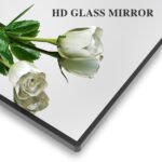 Modern bathroom mirror with storage rack - Image 8