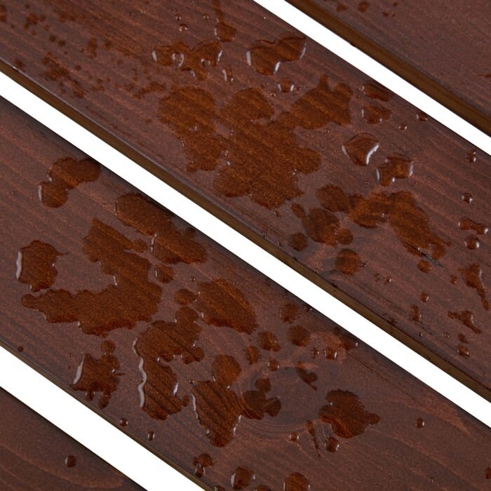 Circular picnic table with 3 benches and umbrella holes (6-person ) - Image 12