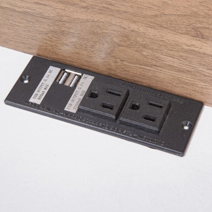 Platform Bed with Headboard, Drawers, Shelves, USB Ports and Sockets, Queen Size - Image 5