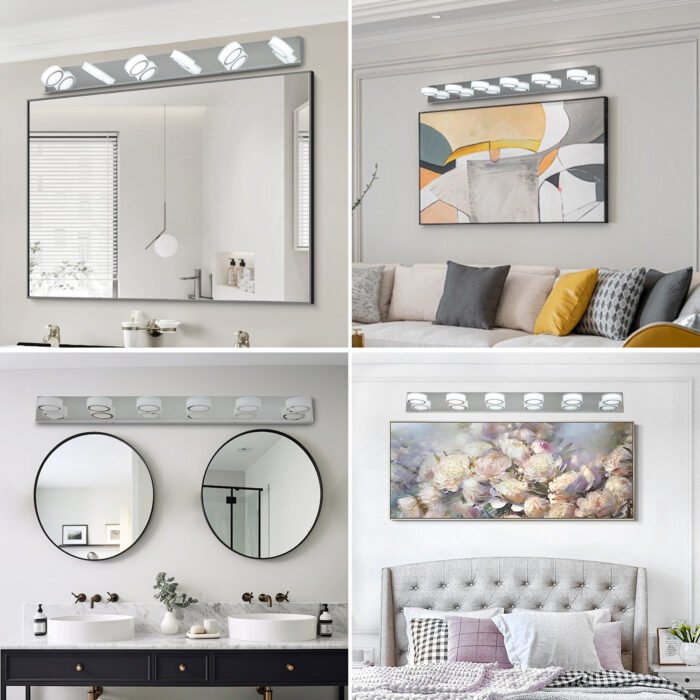 LED Modern Chrome Vanity Lights (6-Light ) - Image 4