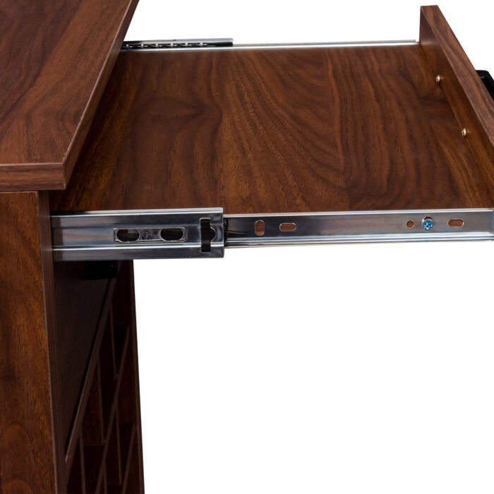 Walnut 28 bottle wine bar cabinet - Image 13