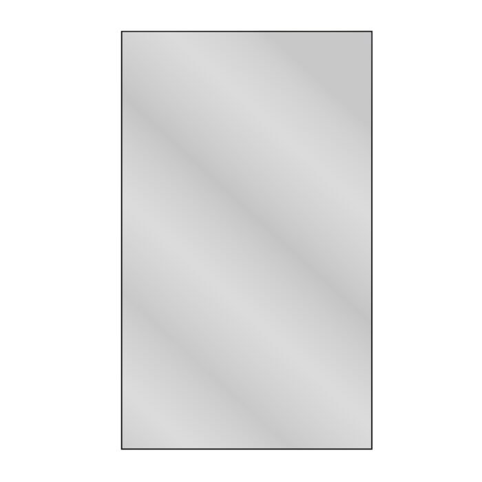 Modern Rectangle mirror with Balk frame decorative (60x36) - Image 8