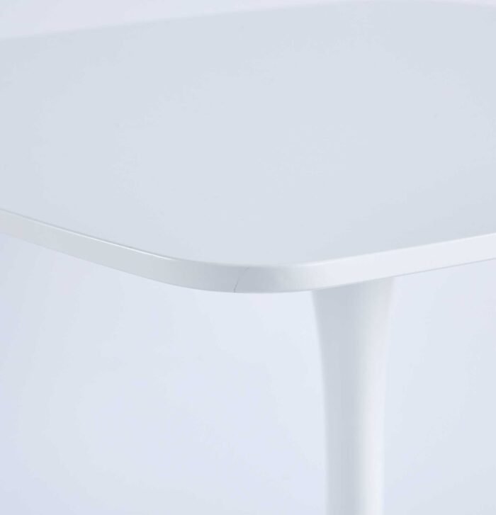 Kitchen Dining Table, White - Image 4