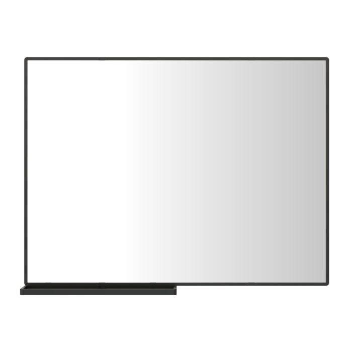 Modern bathroom mirror with storage rack - Image 6