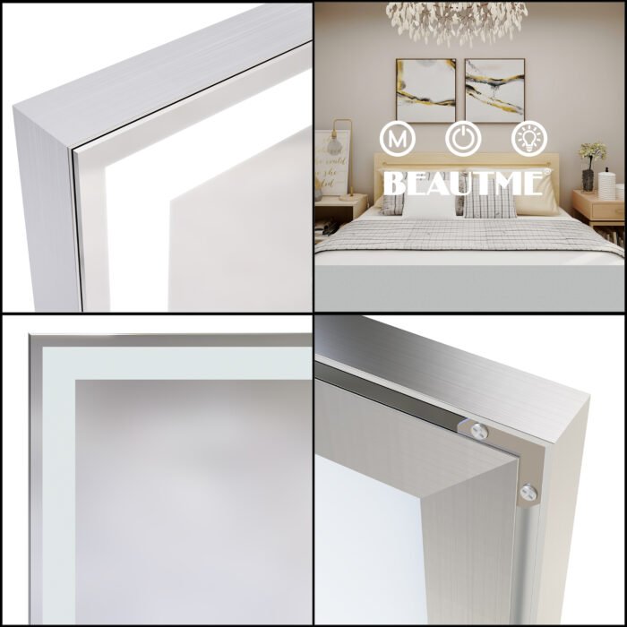 Large LED bathroom wall mounted mirror, with 3 color modes - Image 12