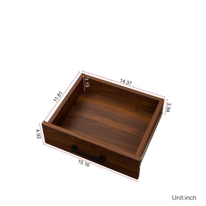 Walnut 28 bottle wine bar cabinet - Image 15