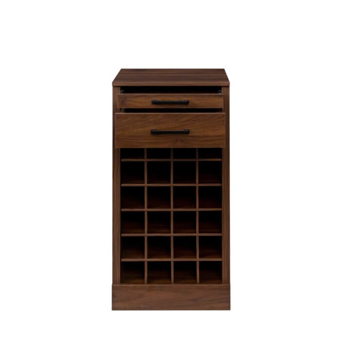 Walnut 28 bottle wine bar cabinet - Image 8
