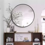 Black Metal Round Mirror (30 Inch) - Image 3