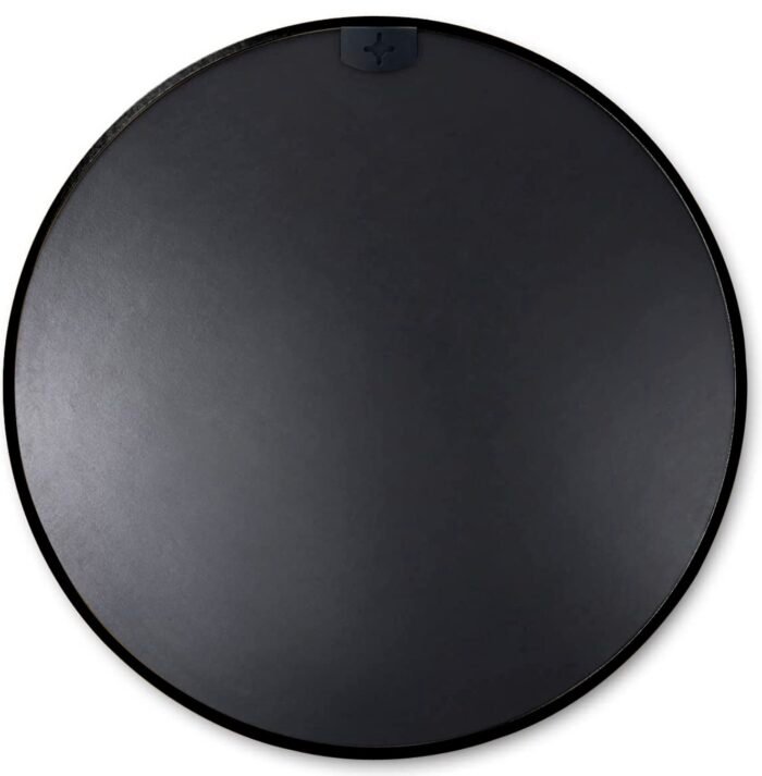 Black Metal Round Mirror (24 Inch) - Image 7