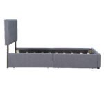 Platform Bed with Classic Headboard and 4 Drawers, Queen Size - Image 7