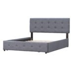 Platform Bed with Classic Headboard and 4 Drawers, Queen Size - Image 8