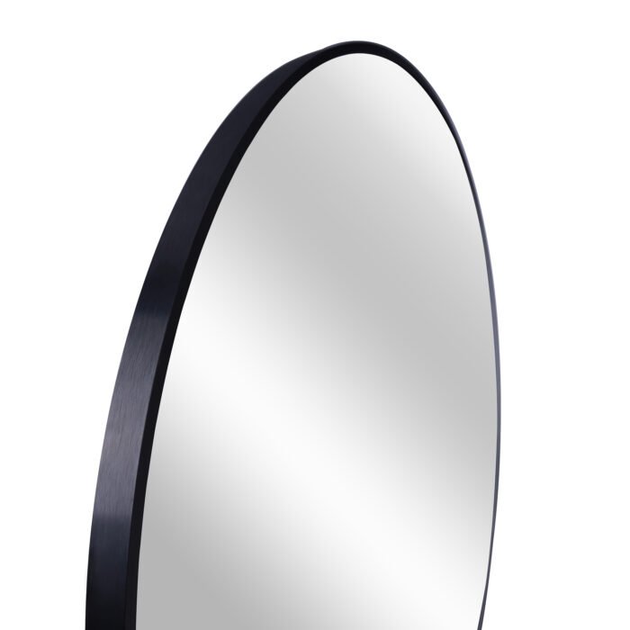 Black Metal Round Mirror (30 Inch) - Image 7